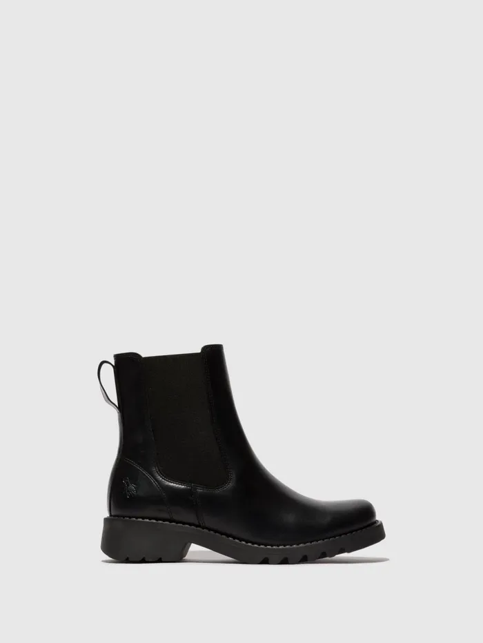 Chelsea Ankle Boots ROPE978FLY BLACK Women Fly London Ankle Boots