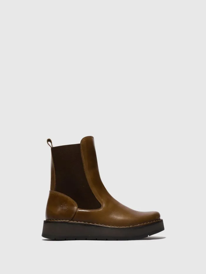 Chelsea Ankle Boots RUBA100FLY CAMEL Women Fly London Ankle Boots