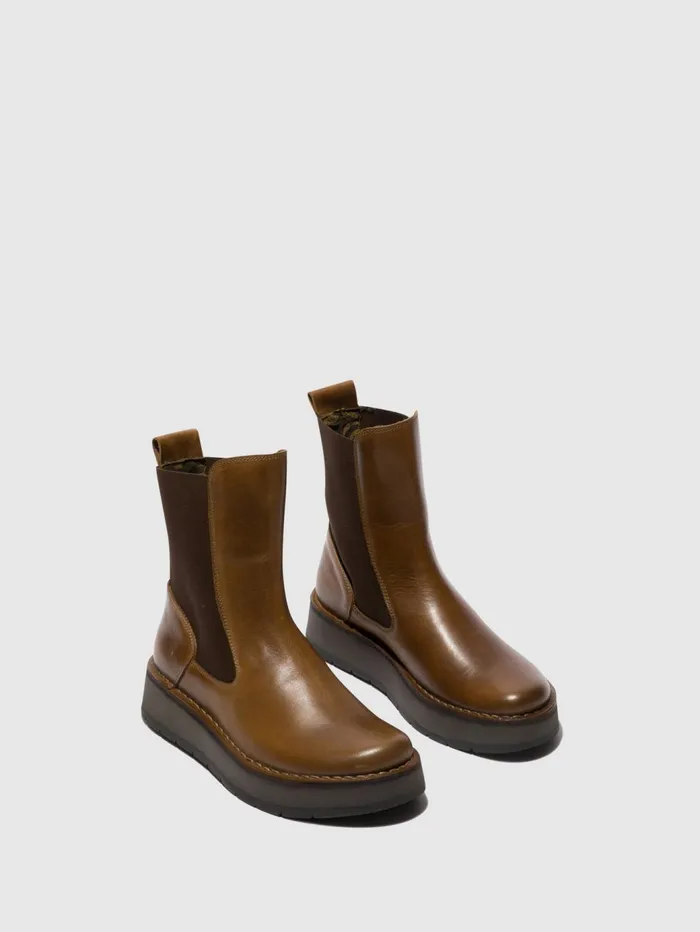 Chelsea Ankle Boots RUBA100FLY CAMEL Women Fly London Ankle Boots
