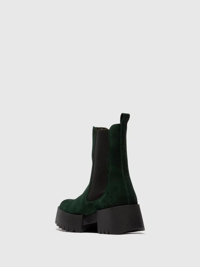 Chelsea Boots EREL007FLY GREEN FOREST Women Fly London Boots