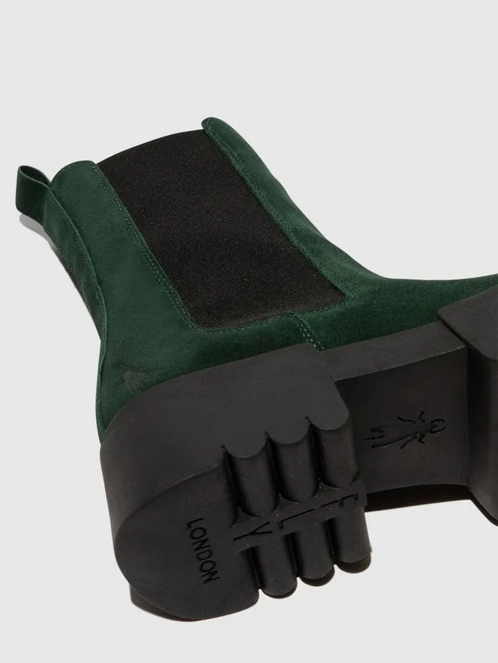 Chelsea Boots EREL007FLY GREEN FOREST Women Fly London Boots