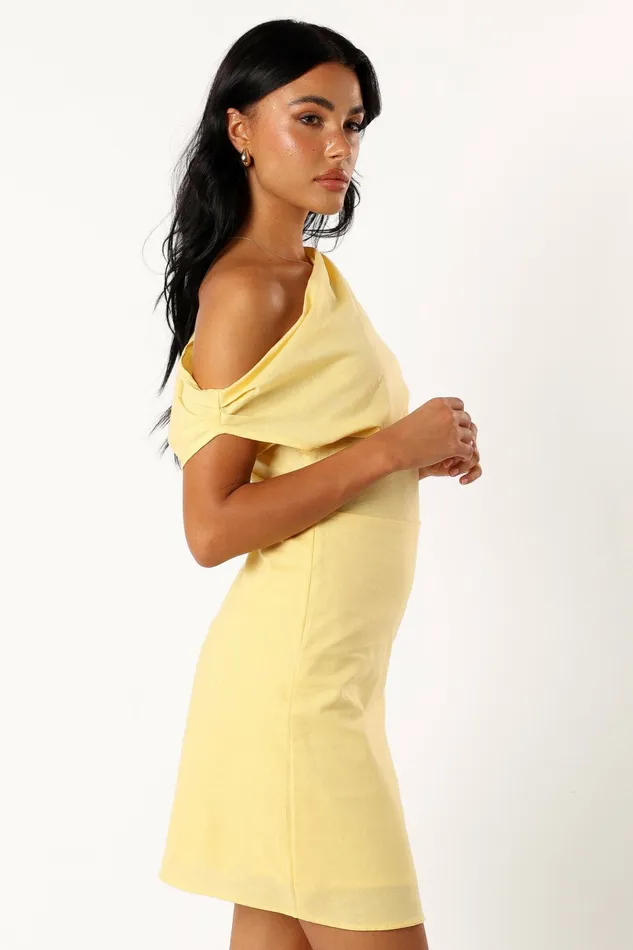Chrissy Mini Dress Butter Linen Dresses Petal and Pup Women