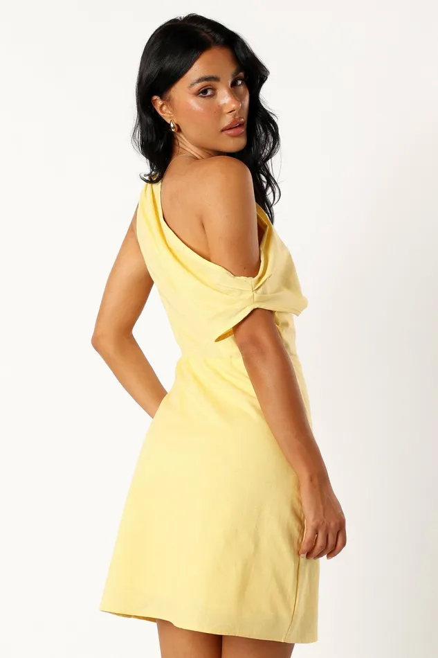 Chrissy Mini Dress Butter Linen Dresses Petal and Pup Women
