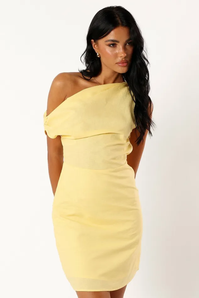 Chrissy Mini Dress Butter Linen Dresses Petal and Pup Women