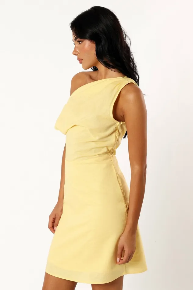 Chrissy Mini Dress Butter Linen Dresses Petal and Pup Women