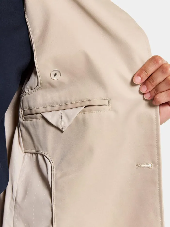Clairy Coat Long Clay Beige Women Didriksons Trenchcoats