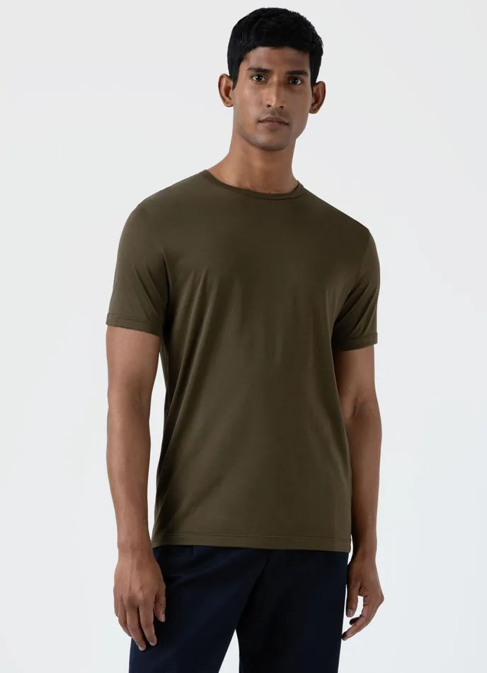 Classic Tshirt Dark Olive Men SUNSPEL Tshirts