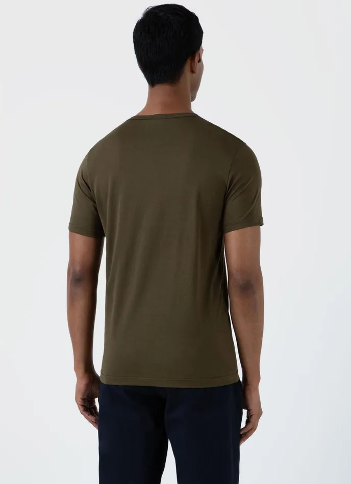 Classic Tshirt Dark Olive Men SUNSPEL Tshirts