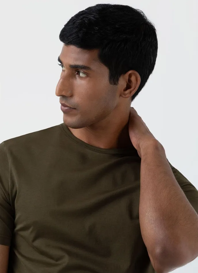 Classic Tshirt Dark Olive Men SUNSPEL Tshirts