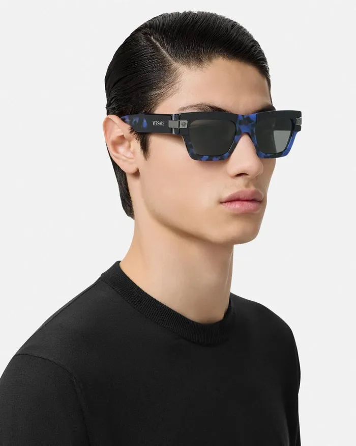 Classic Top Sunglasses Blackblue Men Versace Sunglasses