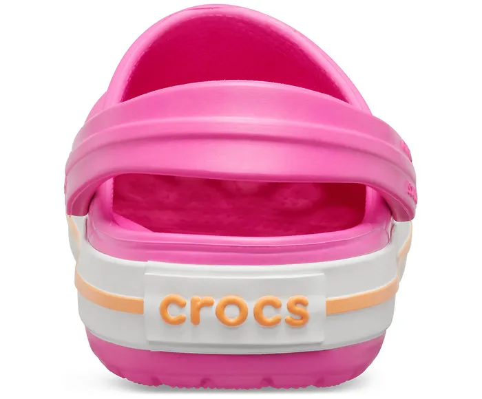 Clogs Kids Crocband Clog Electric PinkCantaloupe 8211 Crocs GirlsBoys