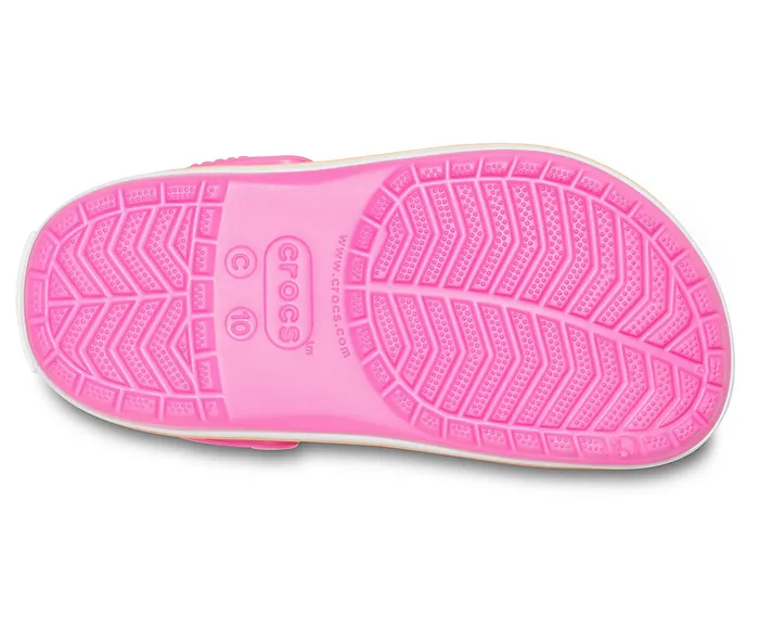 Clogs Kids Crocband Clog Electric PinkCantaloupe 8211 Crocs GirlsBoys