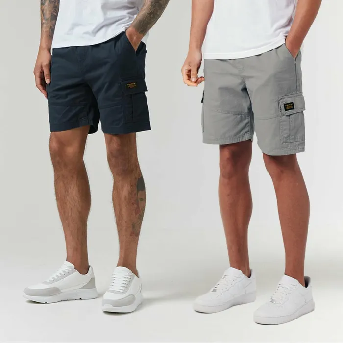 Closure London 2Pack Utility Cargo Short Grey Navy Men Shorts