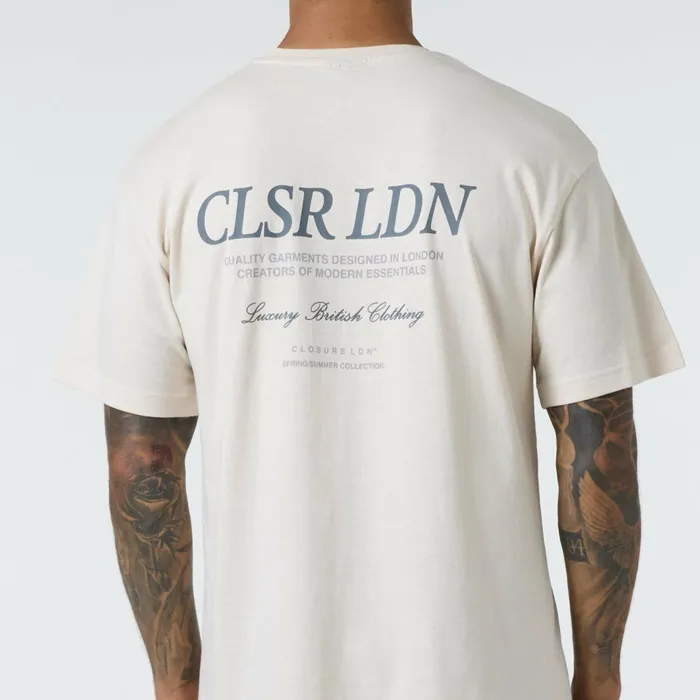 Closure London CLSR LDN Luxe TShirt Stone Men TShirts