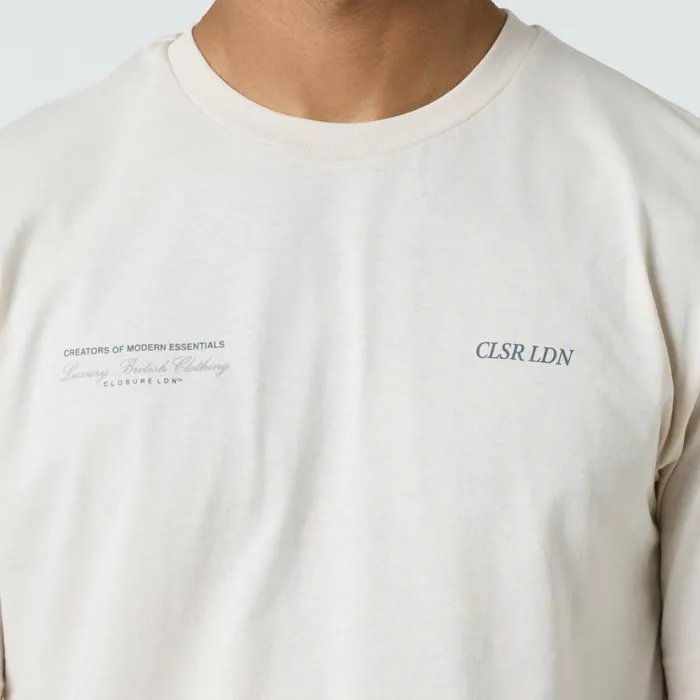 Closure London CLSR LDN Luxe TShirt Stone Men TShirts