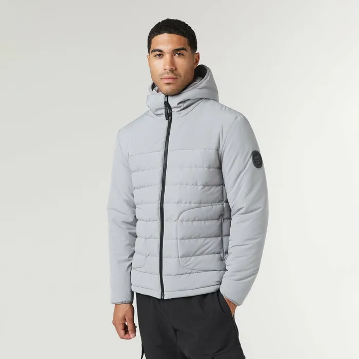 Closure London Contrast Soft Shell Jacket Ice Grey Men Coats and Jackets