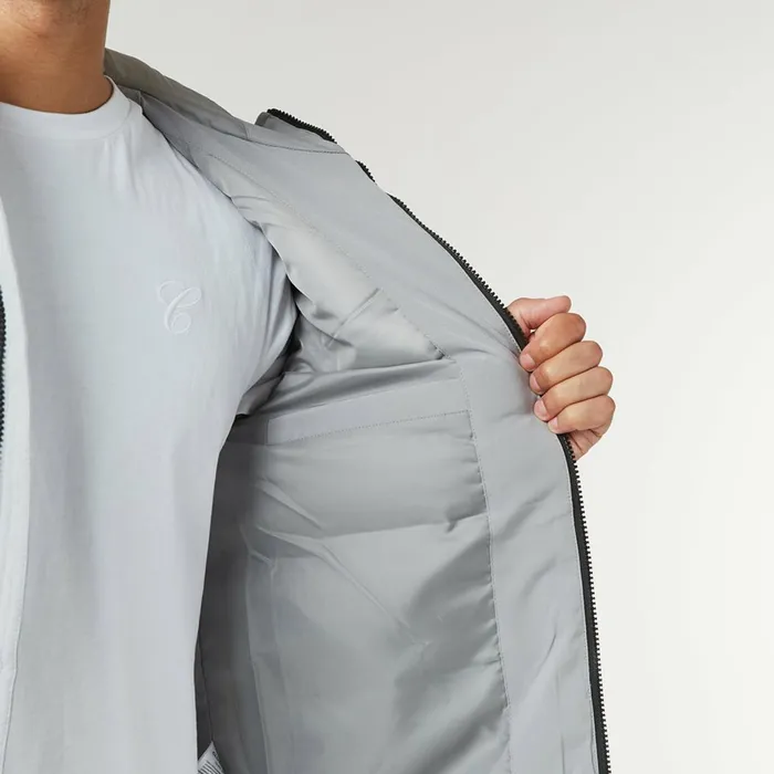 Closure London Contrast Soft Shell Jacket Ice Grey Men Coats and Jackets