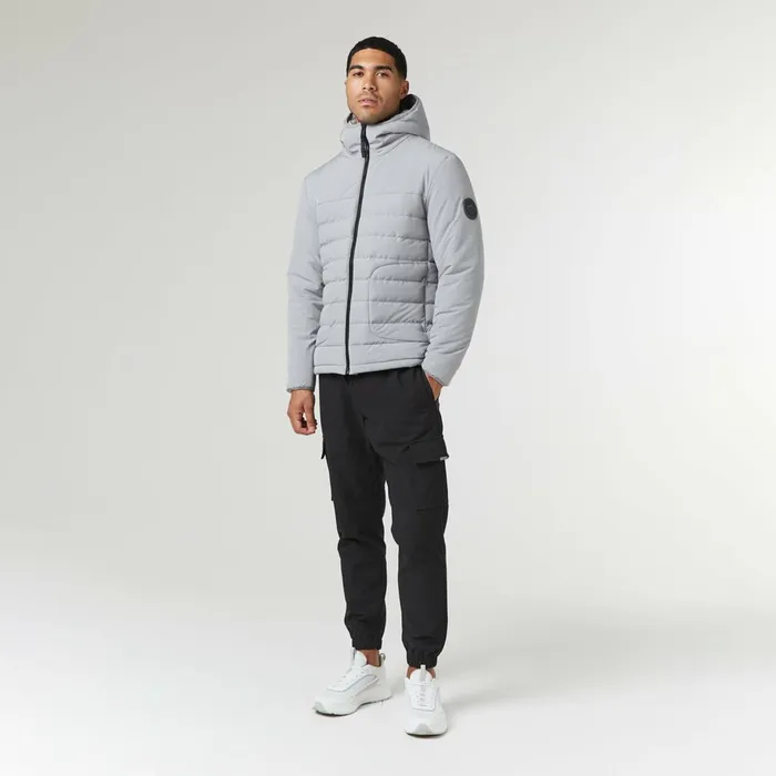 Closure London Contrast Soft Shell Jacket Ice Grey Men Coats and Jackets