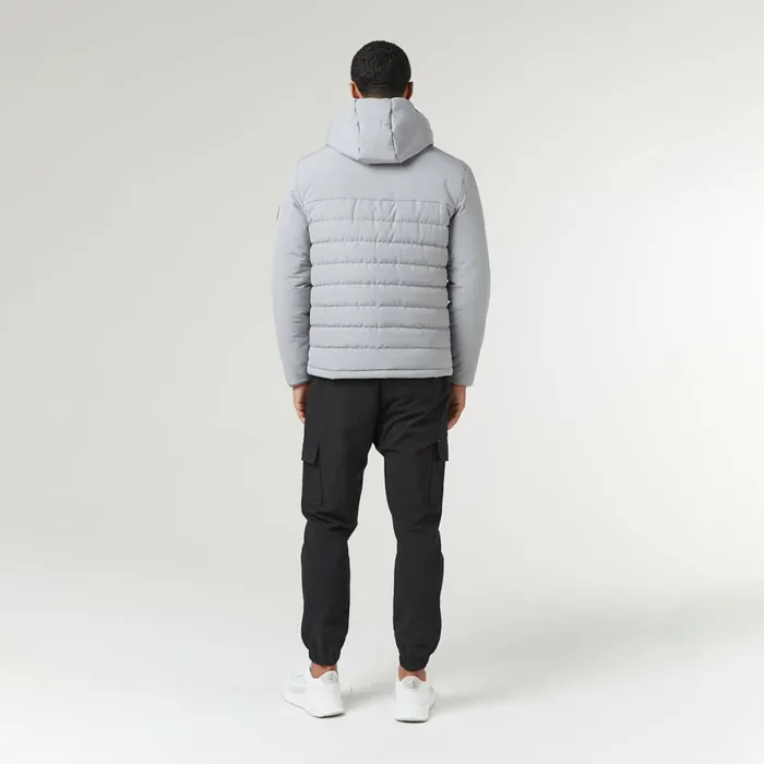 Closure London Contrast Soft Shell Jacket Ice Grey Men Coats and Jackets