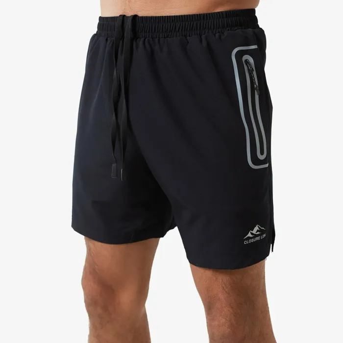 Closure London Heat Seal Pocket Short Black Men Shorts