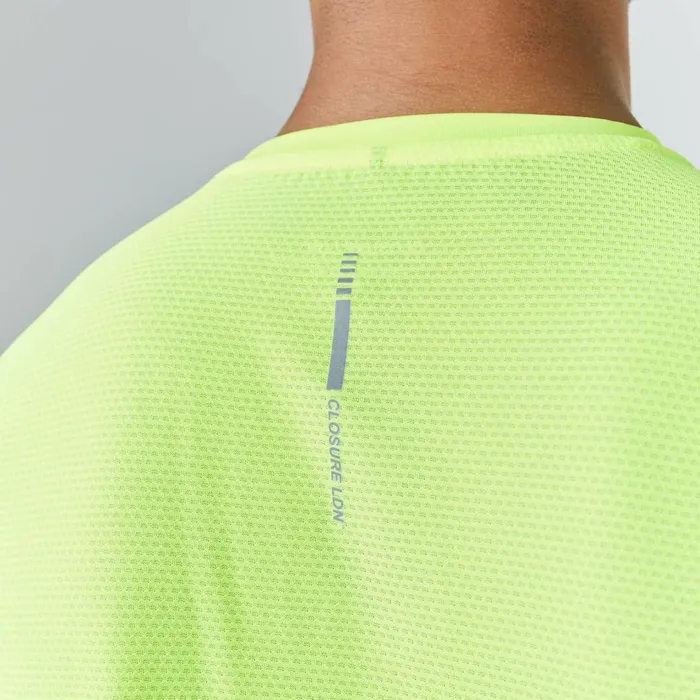 Closure London Performance TShirt Fluorescent Yellow Men TShirts