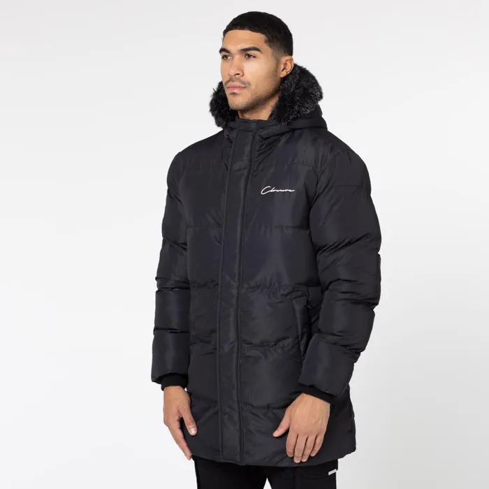 Closure London Puffer Parka Black Men Coats and Jackets