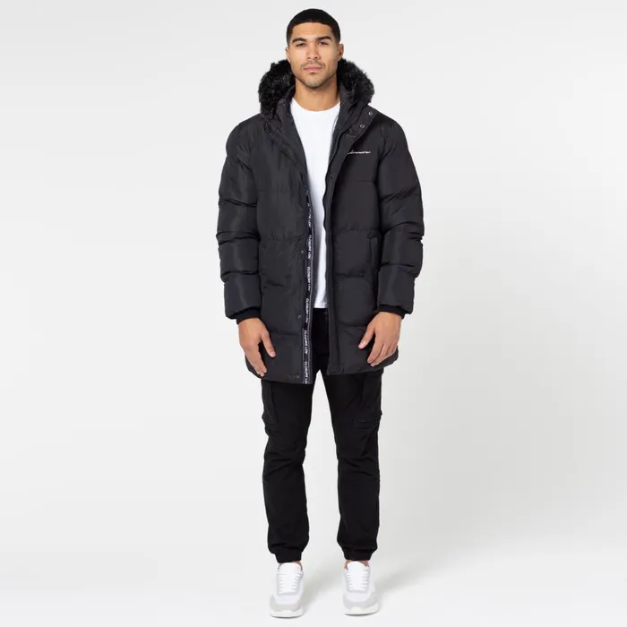 Closure London Puffer Parka Black Men Coats and Jackets