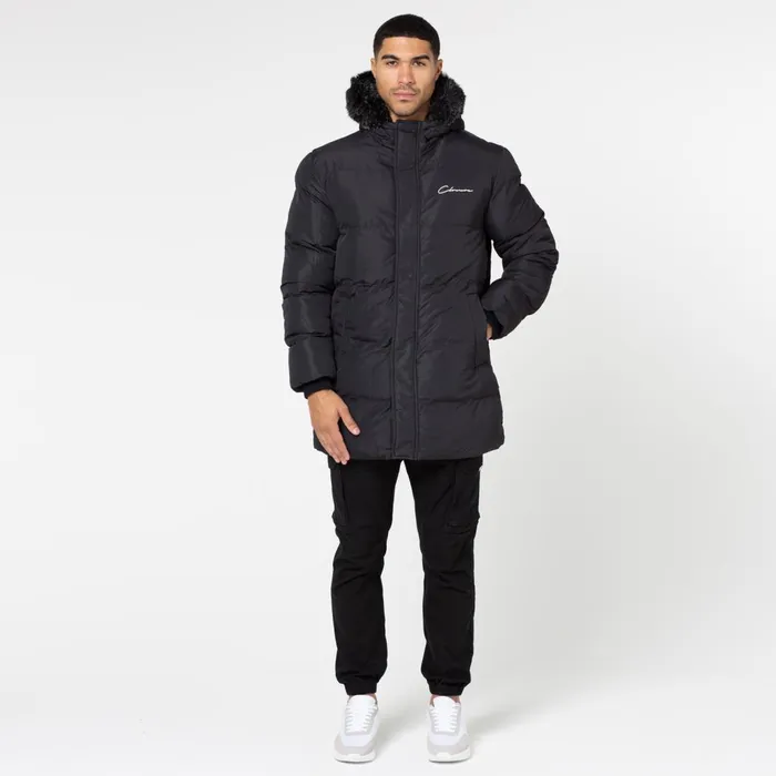 Closure London Puffer Parka Black Men Coats and Jackets