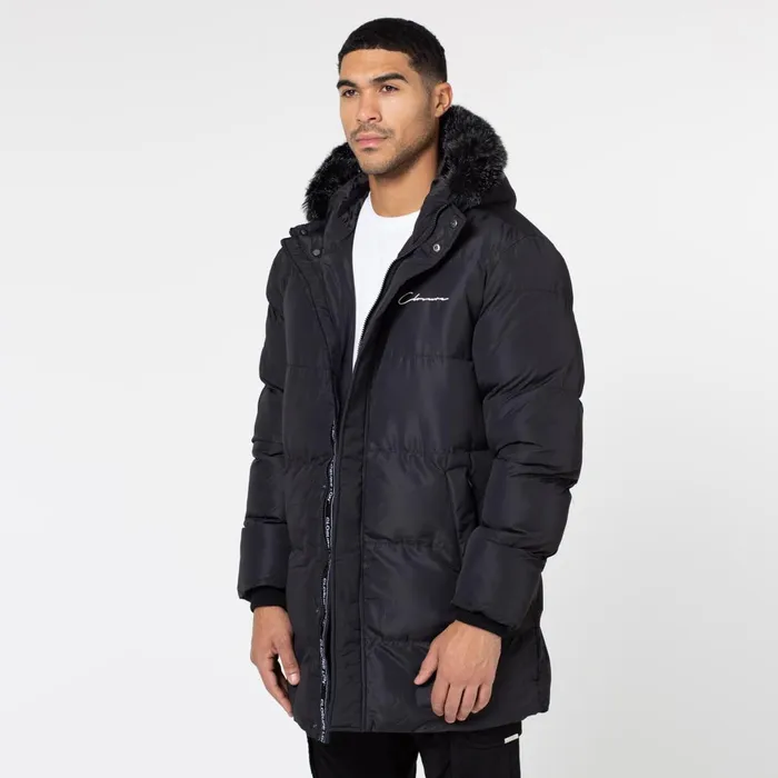 Closure London Puffer Parka Black Men Coats and Jackets