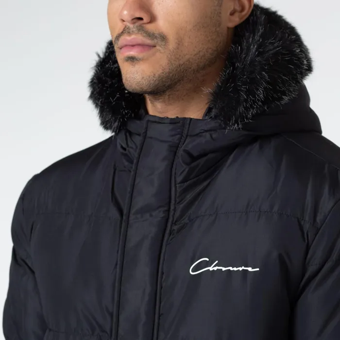 Closure London Puffer Parka Black Men Coats and Jackets