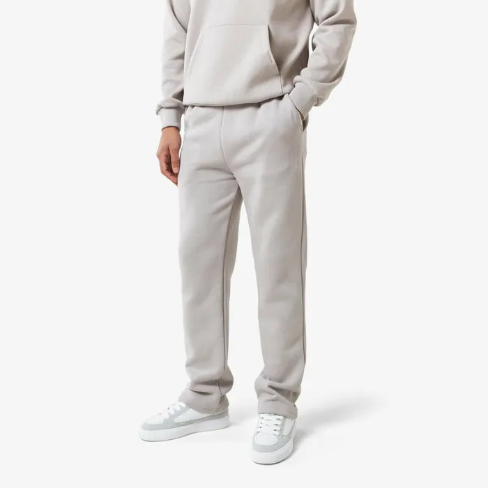 Closure London Relaxed Fit Open Hem Tracksuit Stone Men Tracksuits
