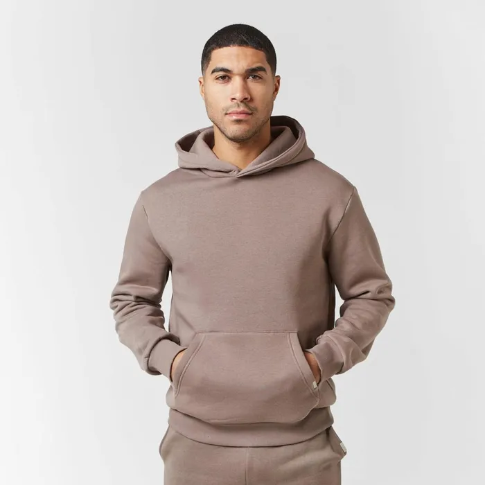 Closure London Relaxed Fit Open Hem Tracksuit Washed Brown Men Tracksuits