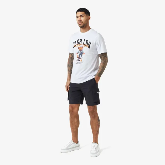 Closure London Skateboarder Teddy TShirt White Men TShirts