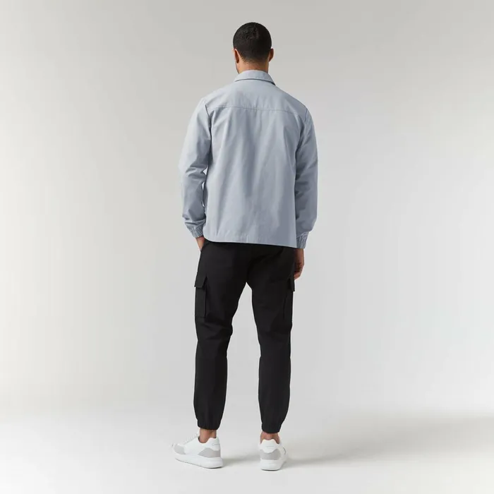 Closure London Smart Utility Overshirt Frost Grey Men Overshirts
