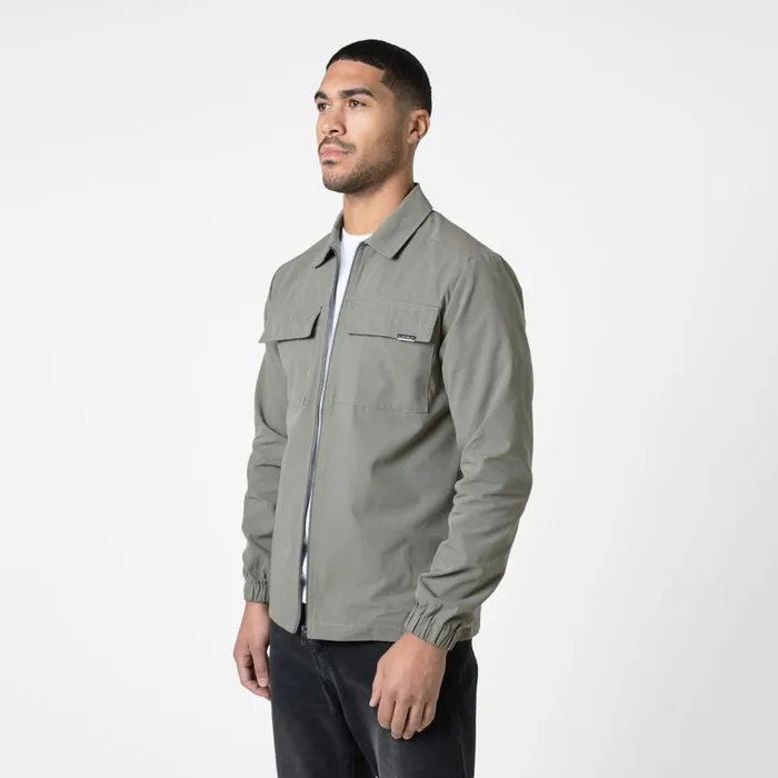 Closure London Smart Utility Overshirt Olive Men Overshirts