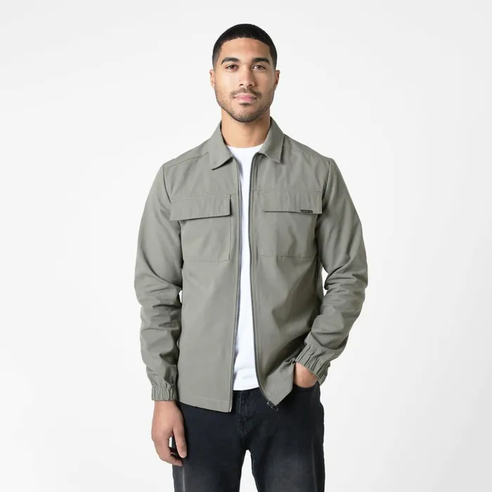 Closure London Smart Utility Overshirt Olive Men Overshirts