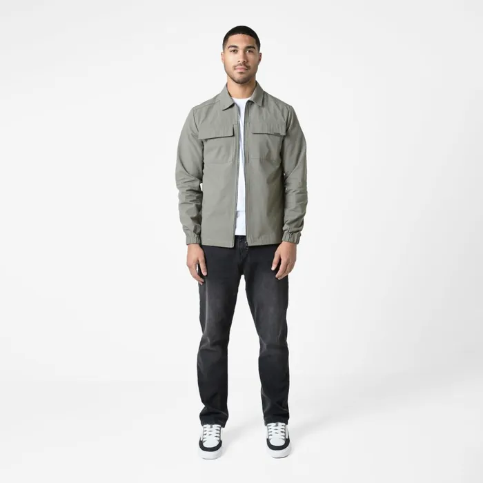 Closure London Smart Utility Overshirt Olive Men Overshirts