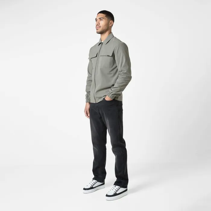 Closure London Smart Utility Overshirt Olive Men Overshirts