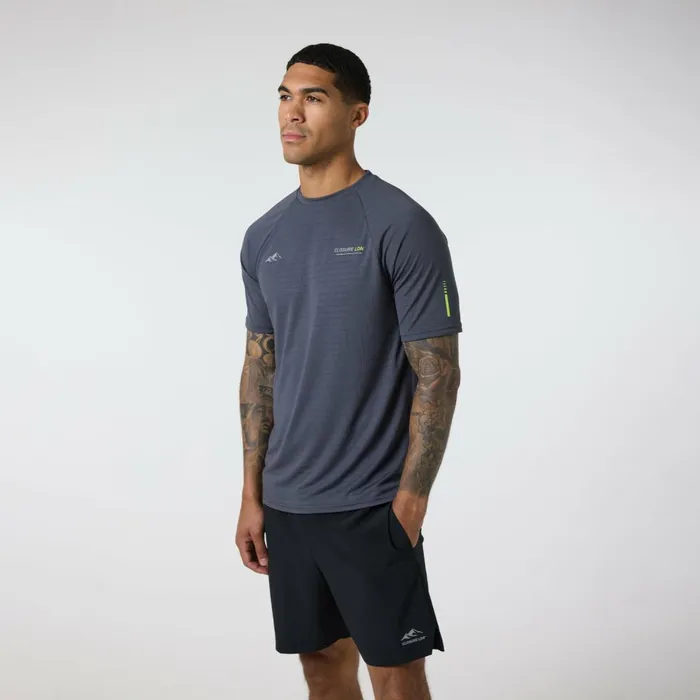 Closure London Tech Performance TShirt I Charcoal034gt Windowtheme Windowtheme Charcoal Men TShirts