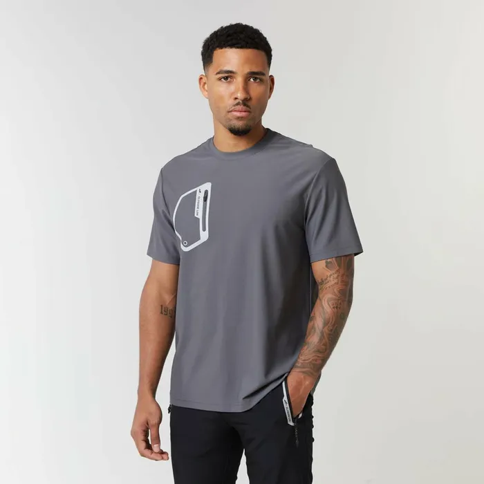 Closure London Tech Pocket TShirt Dark Grey Men TShirts