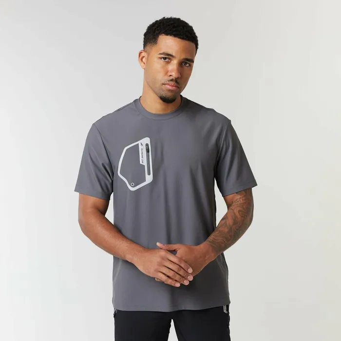 Closure London Tech Pocket TShirt Dark Grey Men TShirts