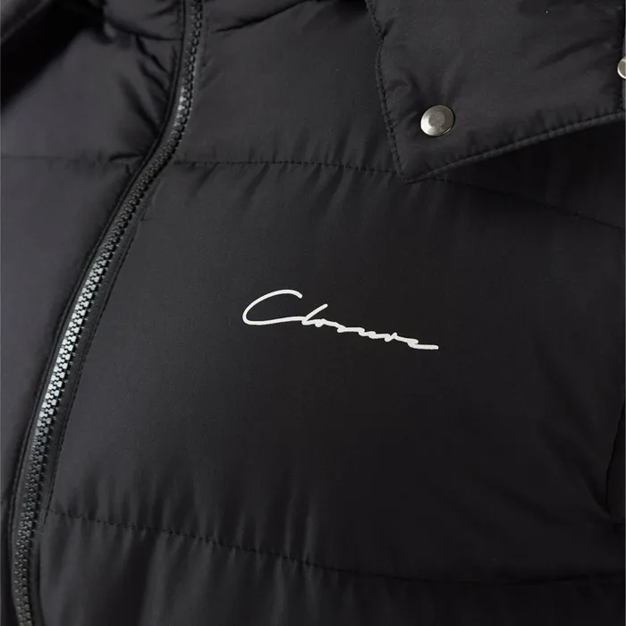 Closure London Toggle Waist Puffer Black Women Coats and Jackets