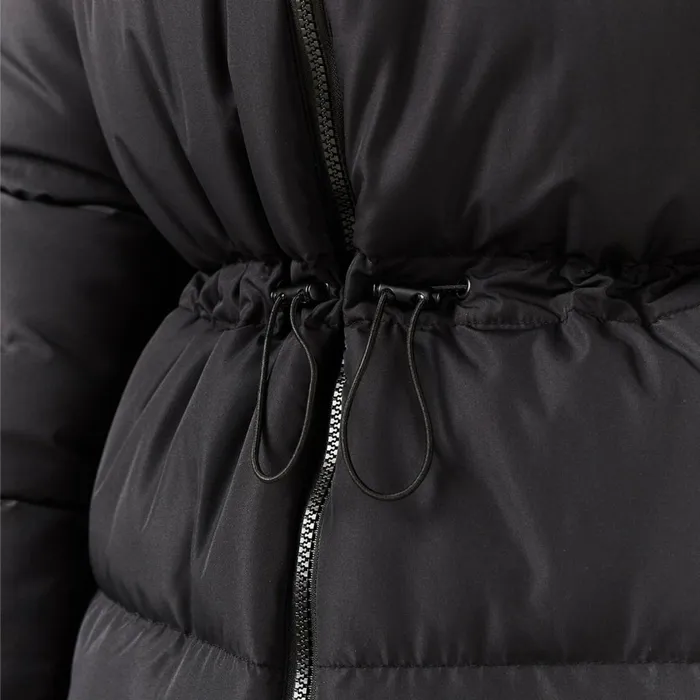 Closure London Toggle Waist Puffer Black Women Coats and Jackets