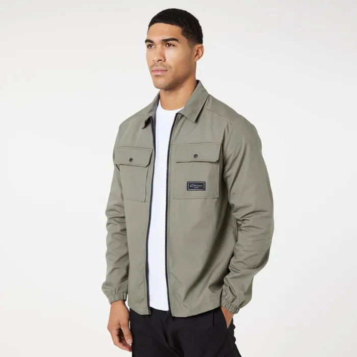 Closure London Utility Overshirt Olive Men Overshirts