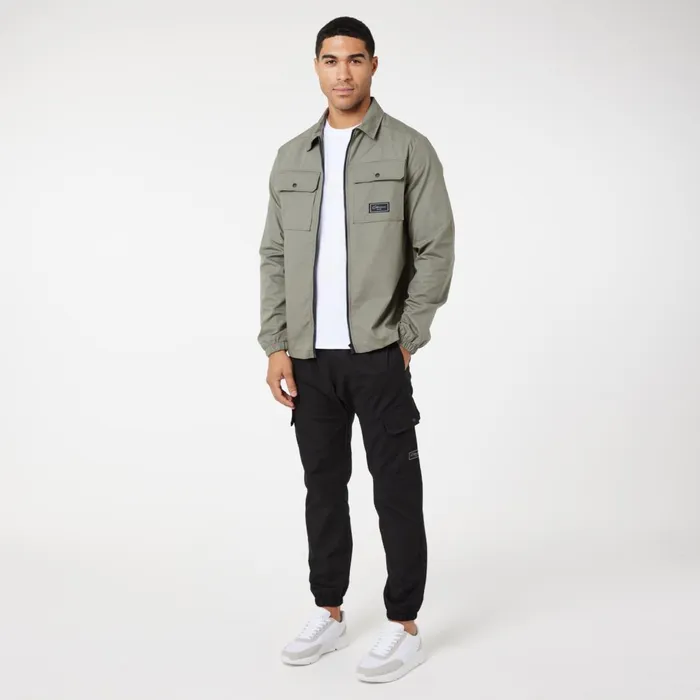 Closure London Utility Overshirt Olive Men Overshirts