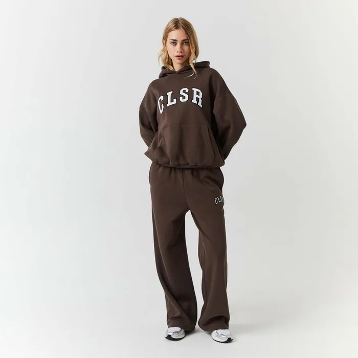 Closure London Varsity CLSR Applique Tracksuit Brown Women Sets