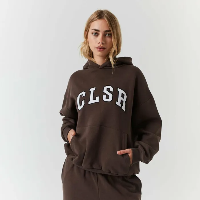 Closure London Varsity CLSR Applique Tracksuit Brown Women Sets