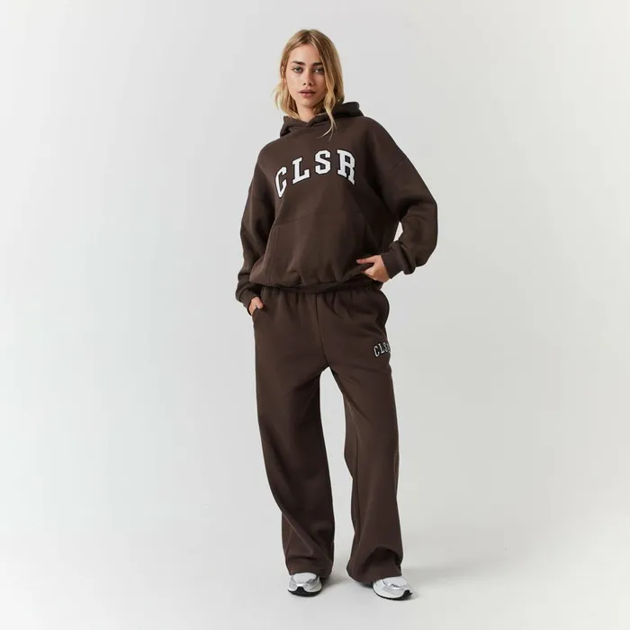 Closure London Varsity CLSR Applique Tracksuit Brown Women Sets