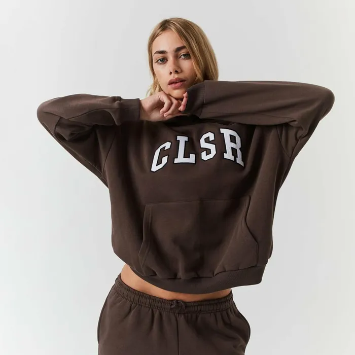 Closure London Varsity CLSR Applique Tracksuit Brown Women Sets