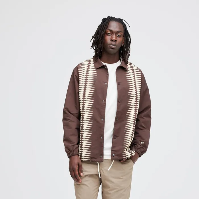 Coaches Jacket Darkbrown Men Stance Jackets